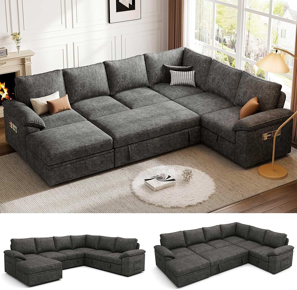 108 Inch Sectional Sleeper Sofa