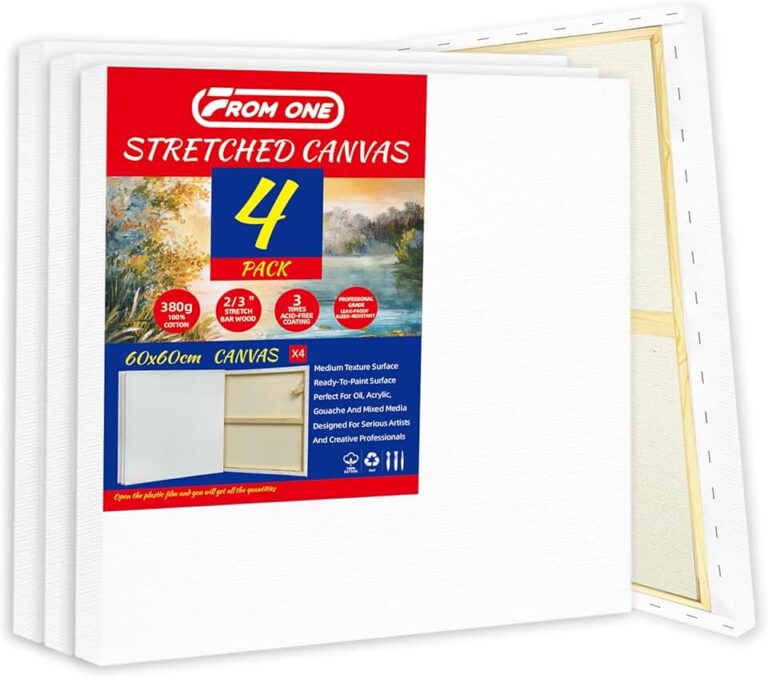 4 Pack Stretched Canvases