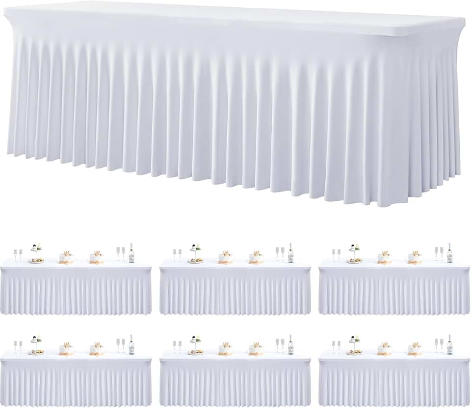 6 Pack Spandex Tablecloths