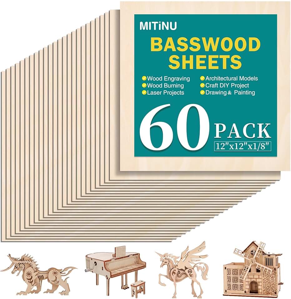 Basswood Sheets 12x12