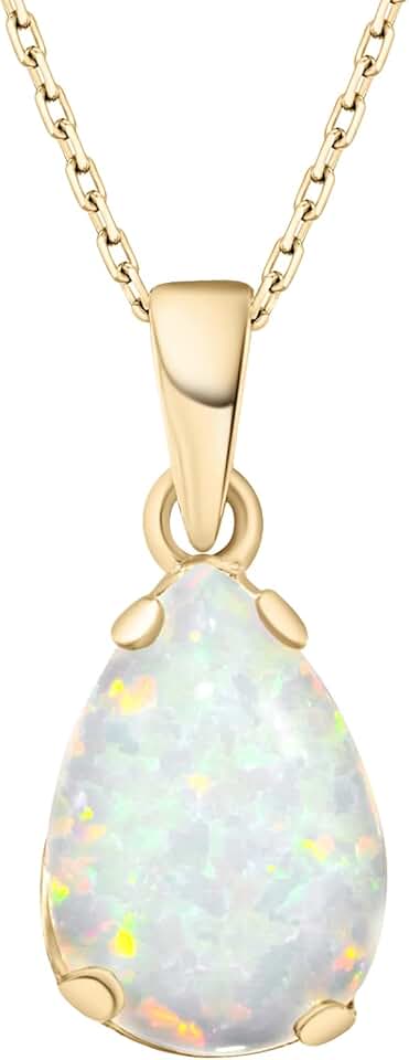 Birthstone Teardrop Necklace