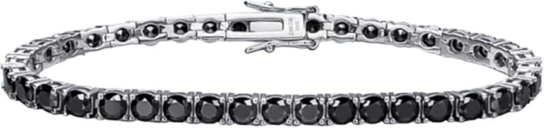 Black Diamond Tennis Bracelet