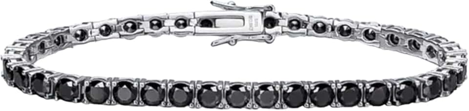 Black Diamond Tennis Bracelet