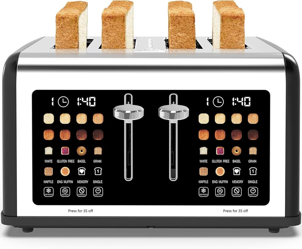 4 Slice Toaster Touch Screen