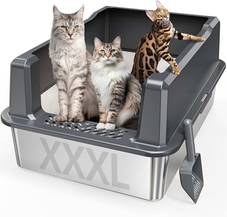XXL Stainless Steel Cat Litter Box