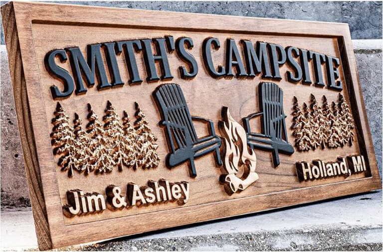 Custom Wood Campfire Sign
