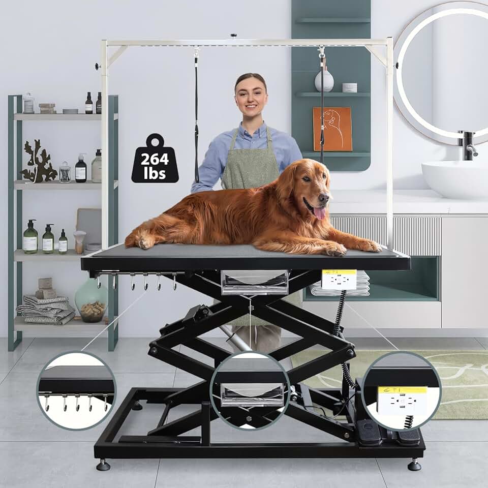 Electric Dog Grooming Table