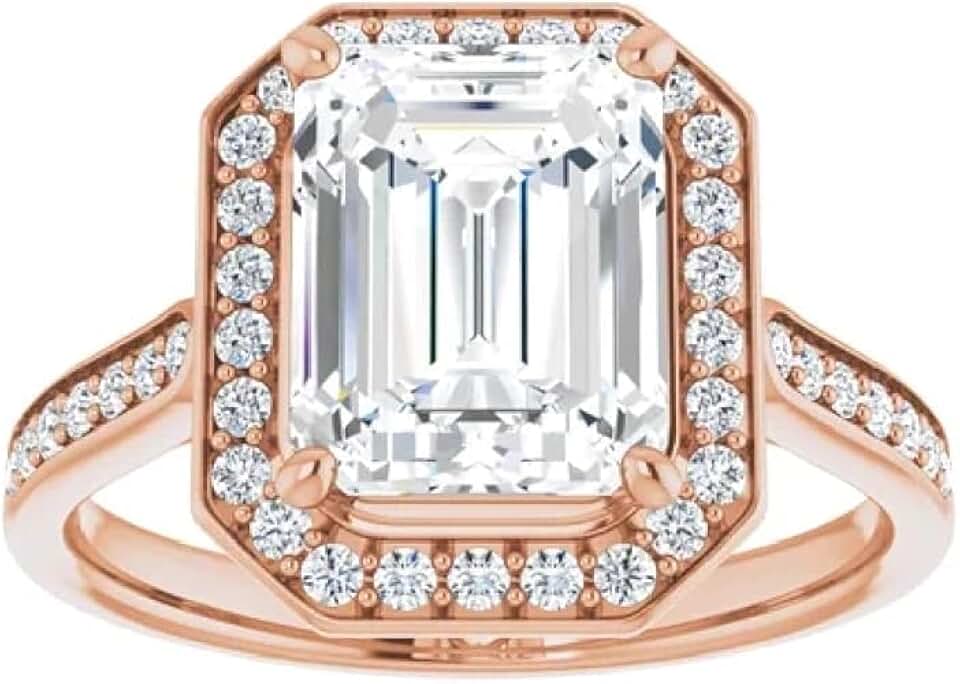 Emerald Cut Lab Diamond Ring