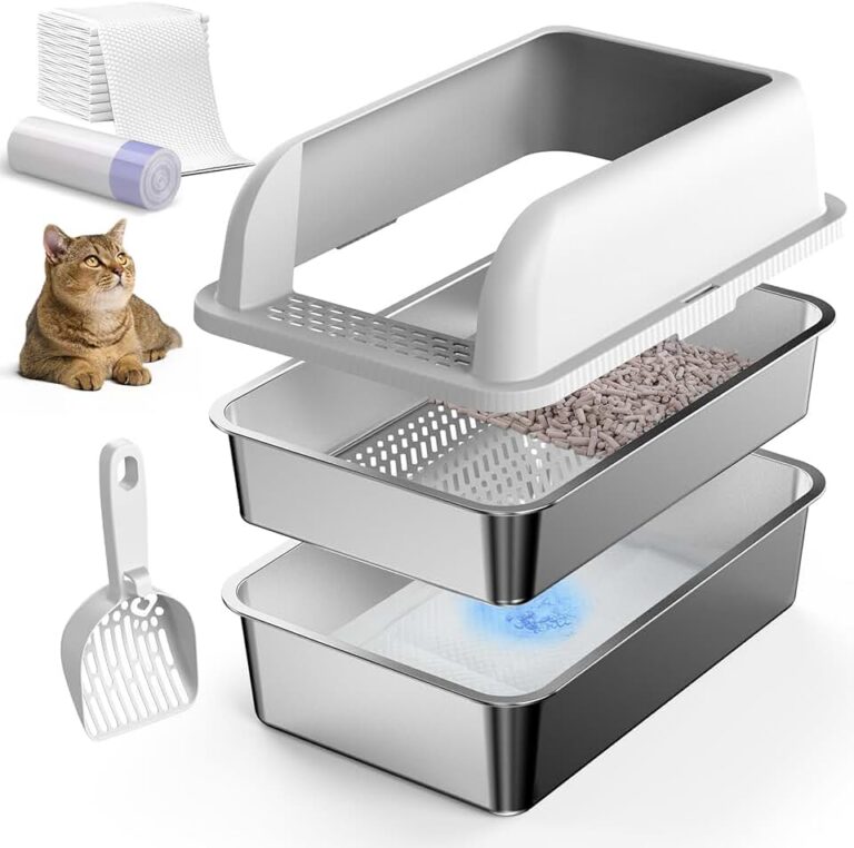 Enclosed Stainless Steel Litter Box