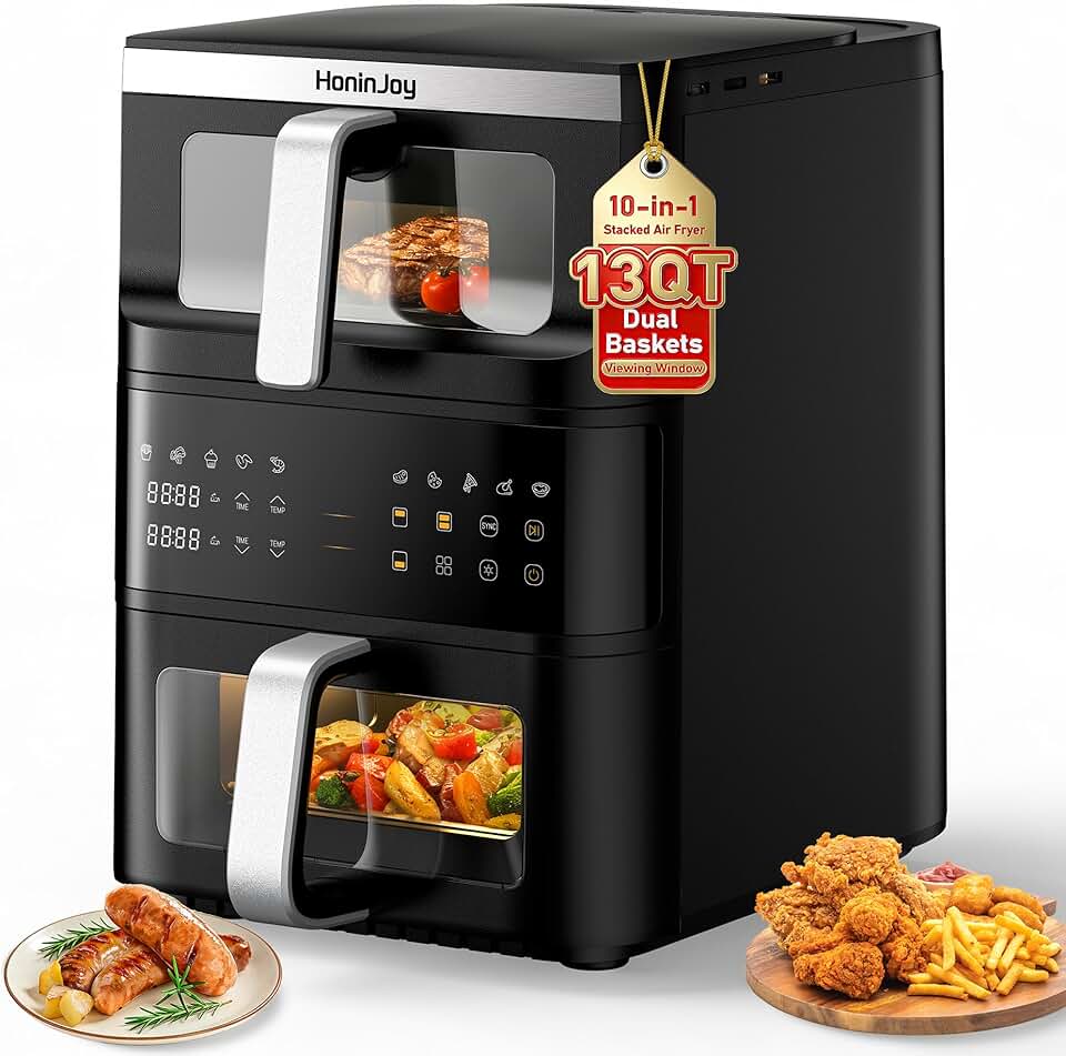 13QT Dual-Basket Air Fryer