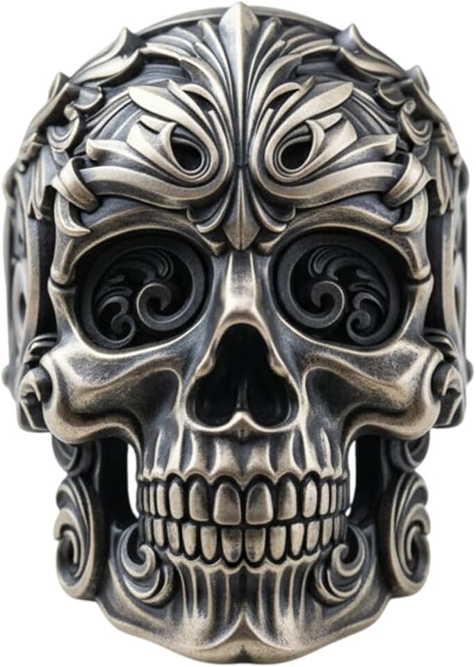 Filigree Skull Ring