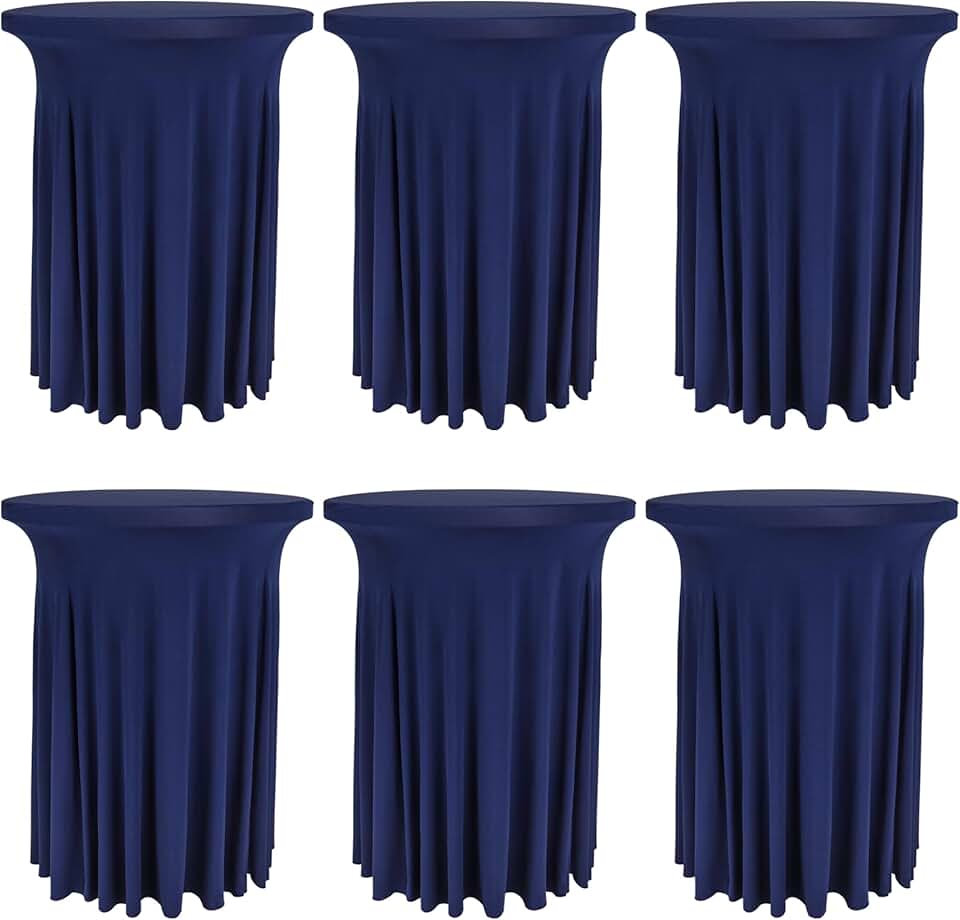 Fivenl Round Cocktail Tablecloth