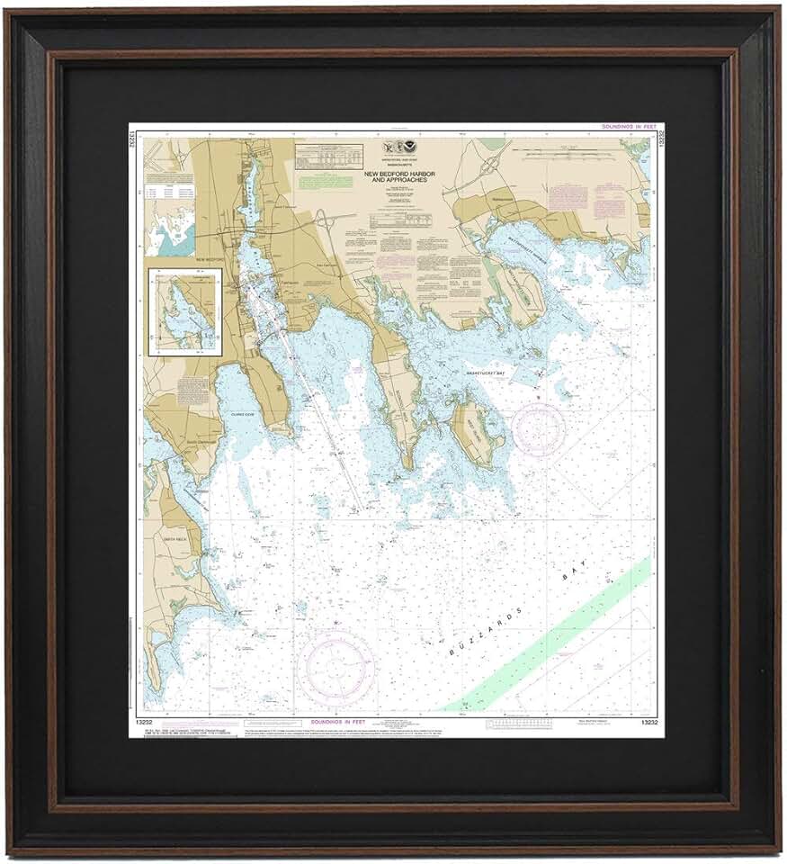 Framed Nautical Map