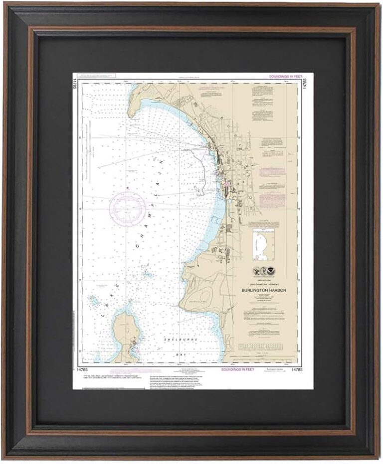 Framed Nautical Map