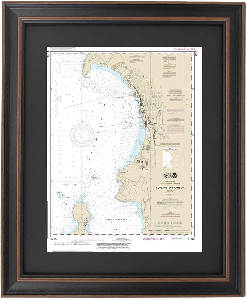 Framed Nautical Map