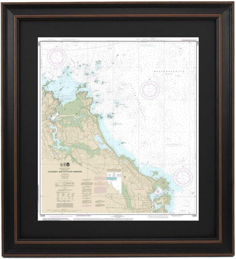 Framed Nautical Map