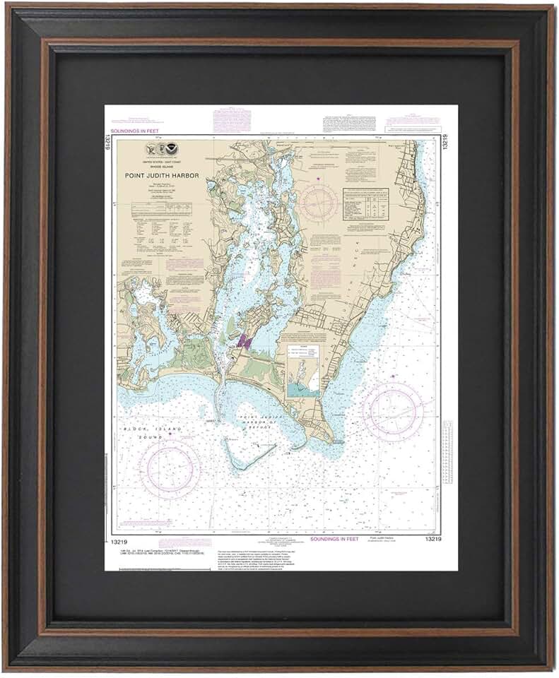 Framed Nautical Map