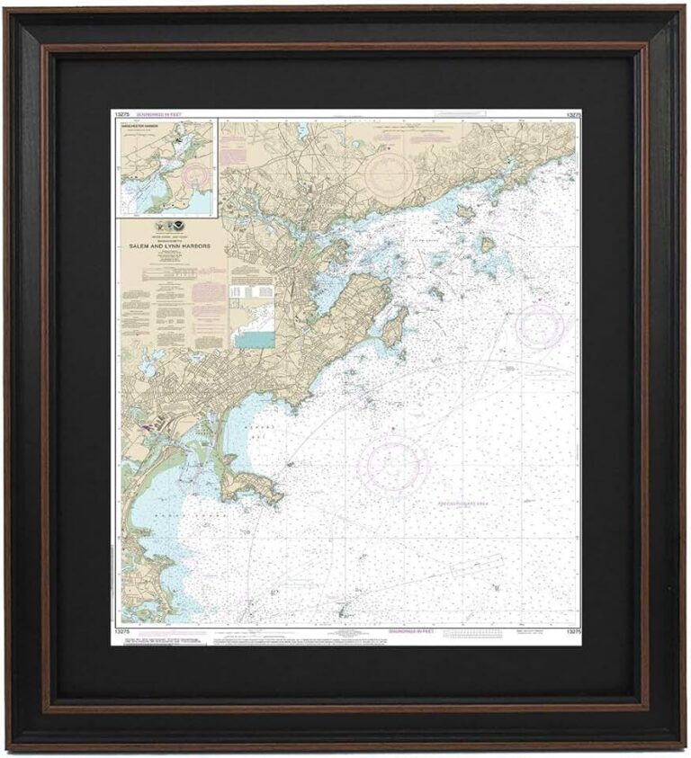 Framed Nautical Map