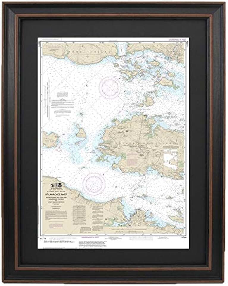 Framed Nautical Map