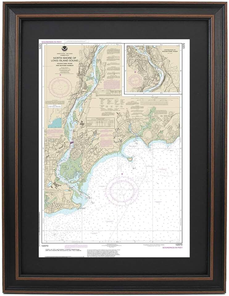 Framed Nautical Map