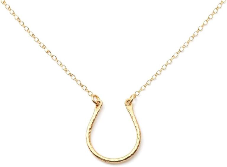Gold Filled Horseshoe Necklace