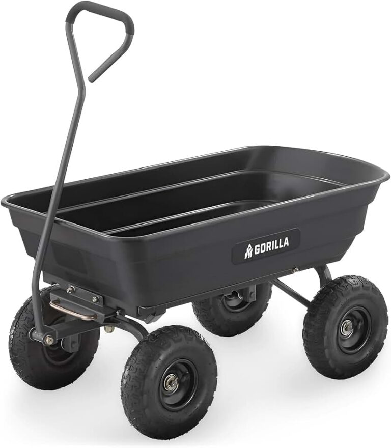 Gorilla Carts Poly Dump Cart