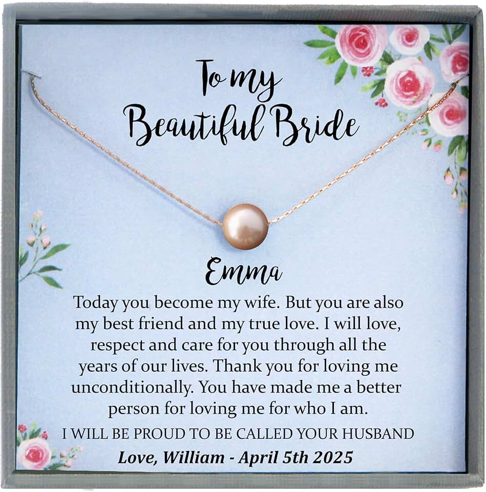 Groom to Bride Gift Necklace