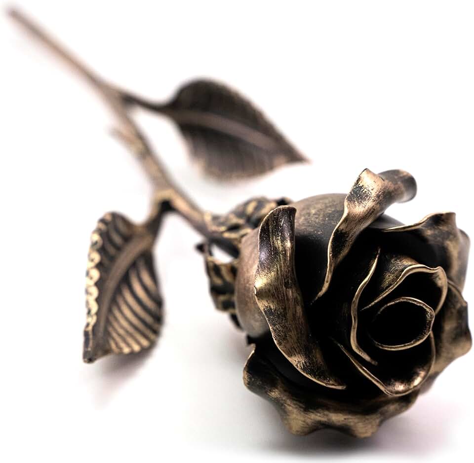 Handcrafted Bronze Rose