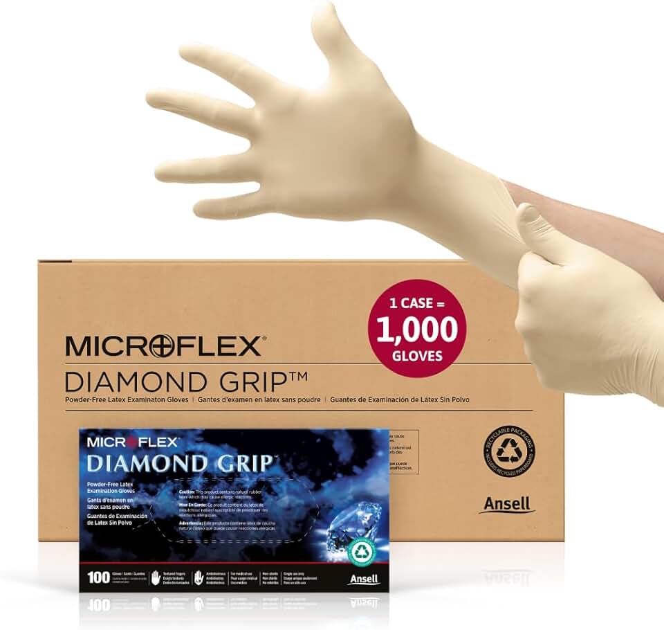 Ansell MICROFLEX Diamond Grip Gloves