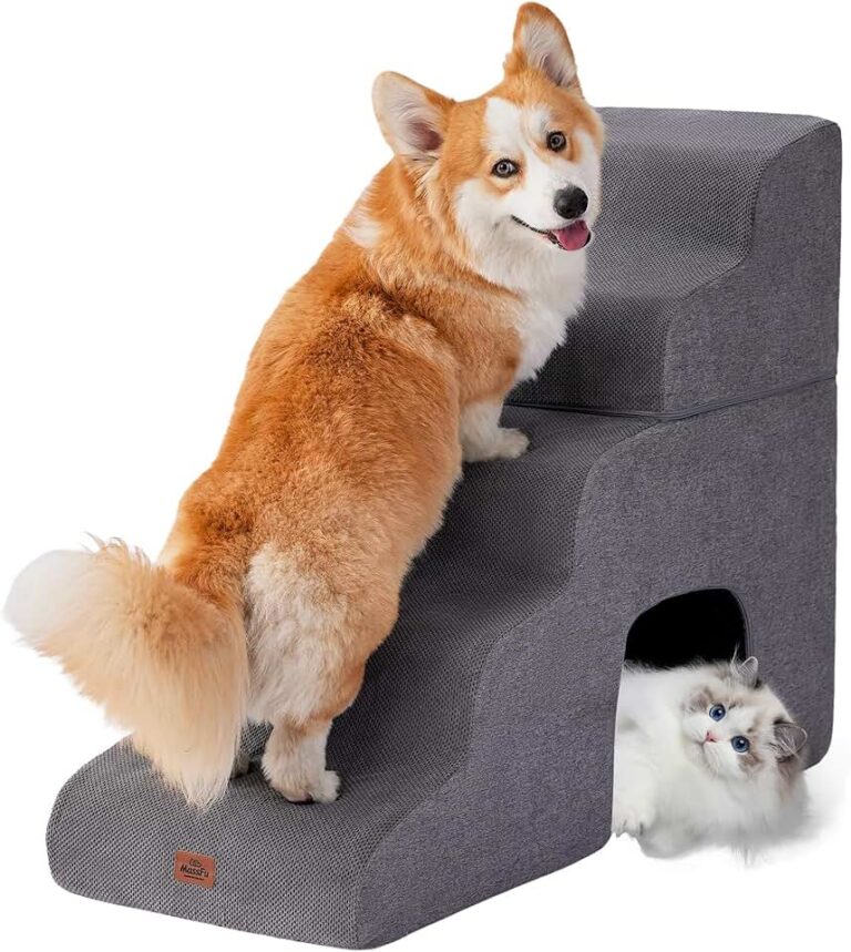 Curved Dog Stairs Ramp