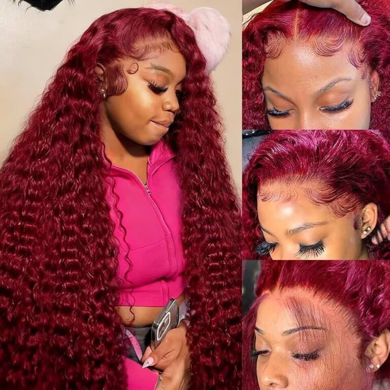 Burgundy Lace Front Wig