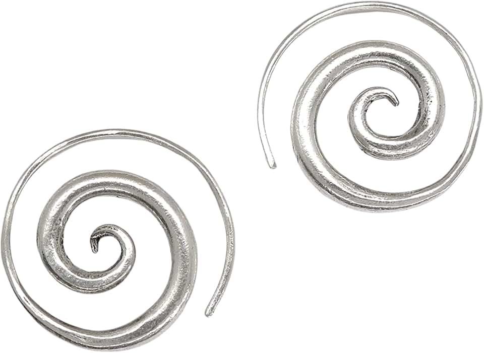 Sterling Silver Spiral Earrings