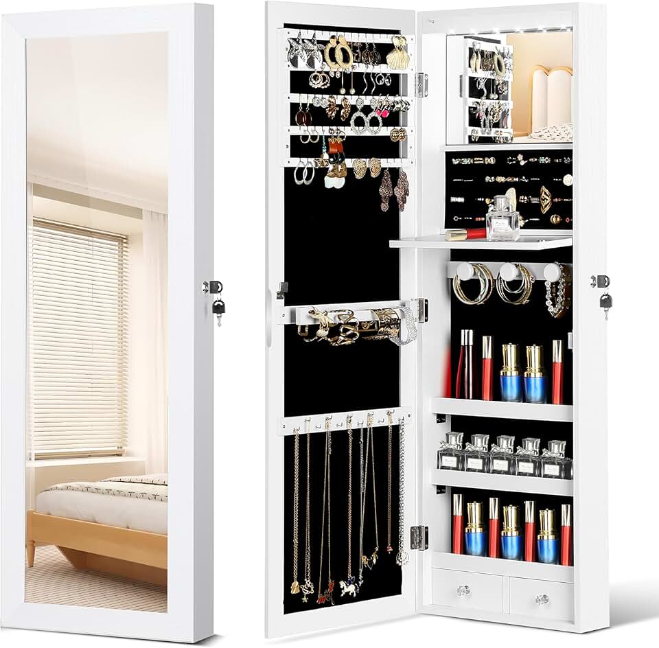 JOYUSAEN Mirror Jewelry Cabinet