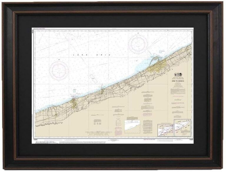 Lake Erie Nautical Map