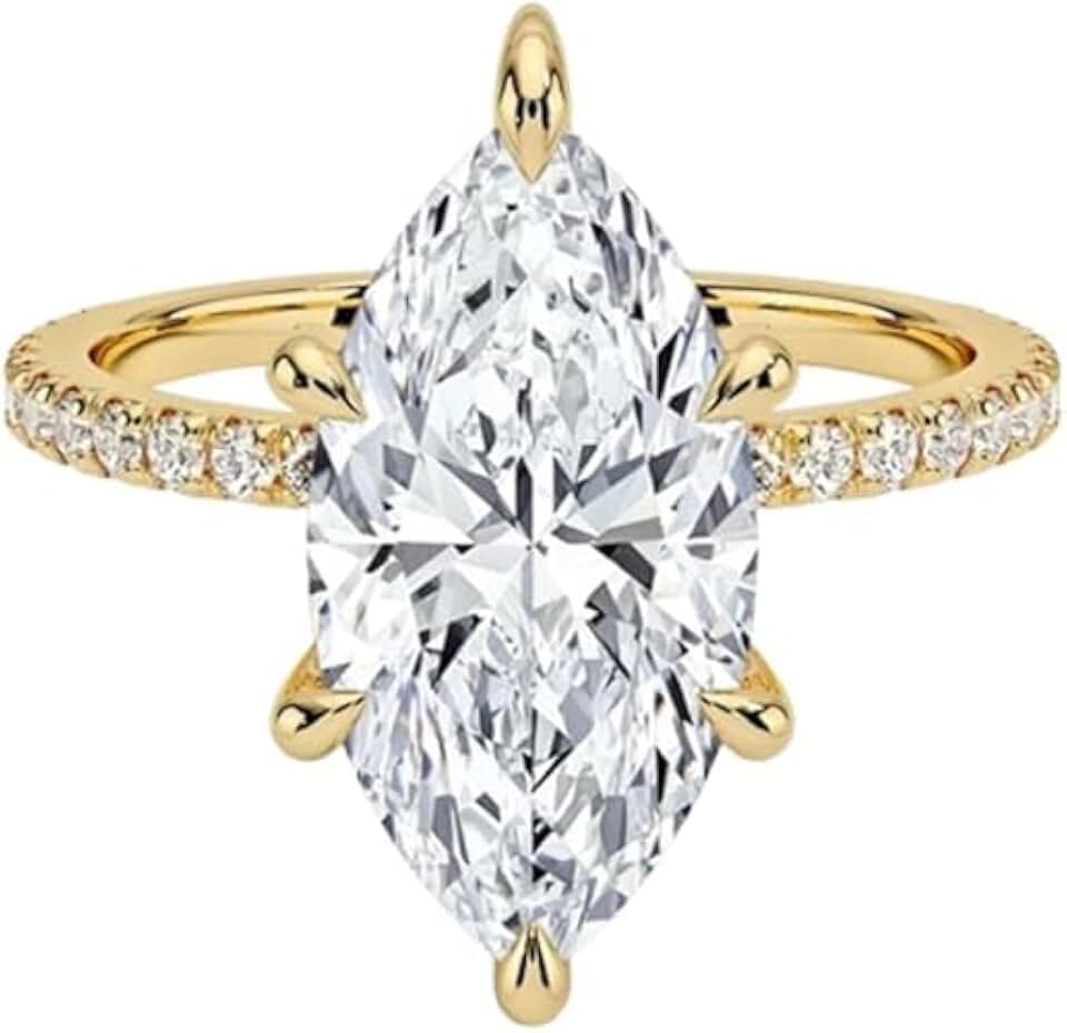Marquise Lab Diamond Ring