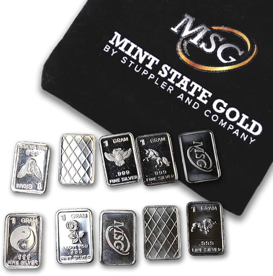 Mint State Silver Bars