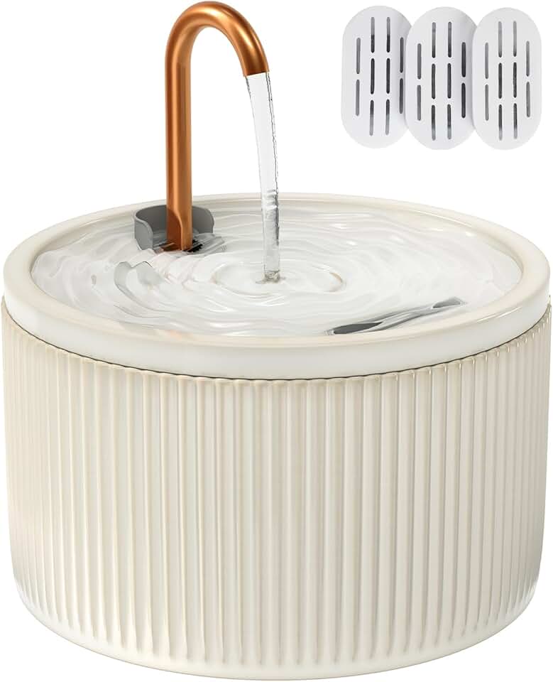 MISFANS Ceramic Cat Fountain