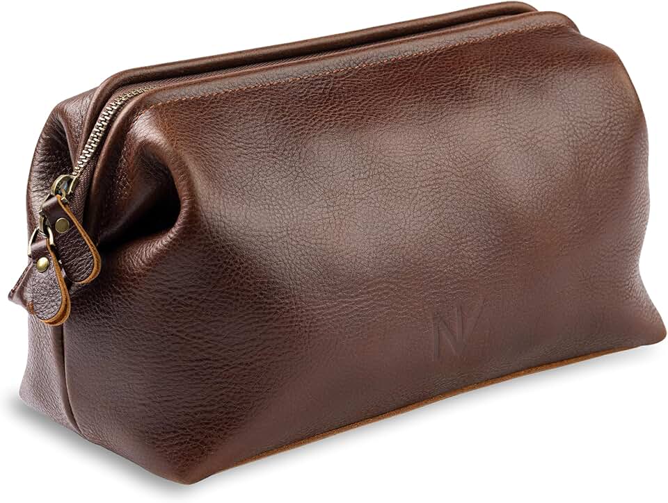 NV Holders Leather Toiletry Bag