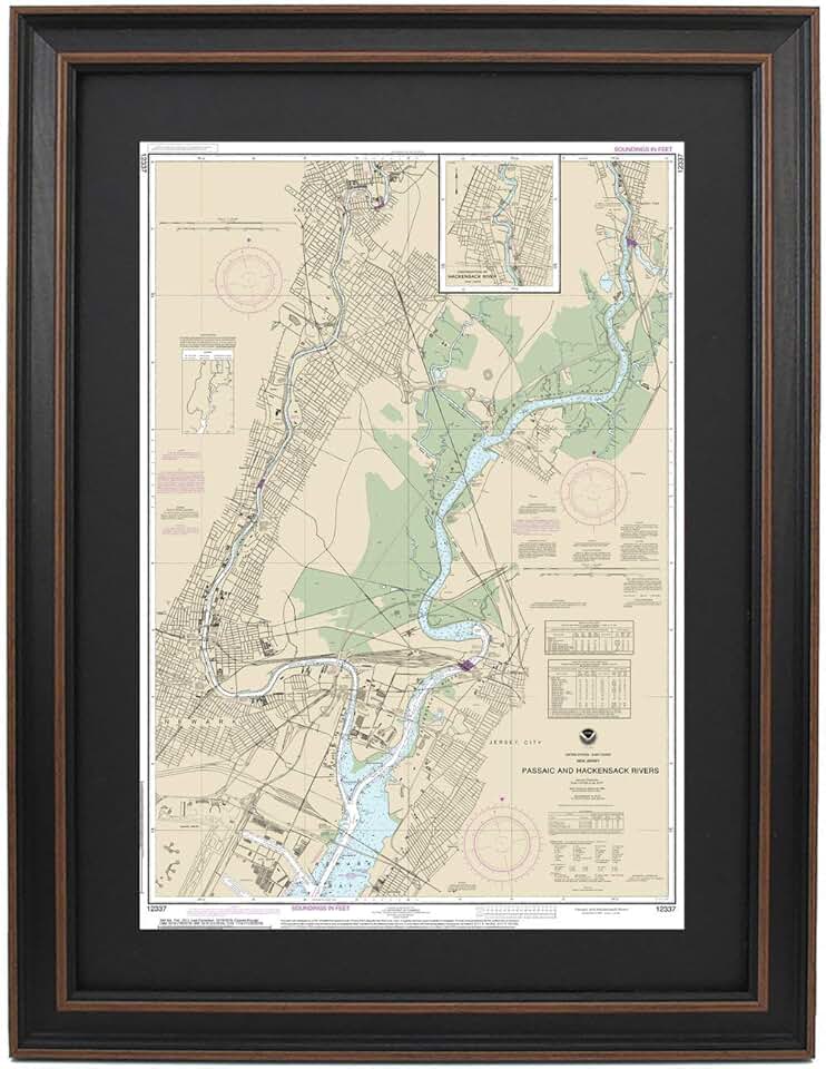 Passaic River Nautical Map