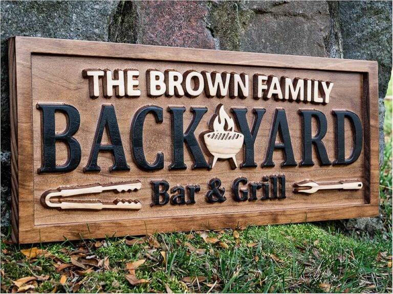 Personalized Backyard Bar Sign