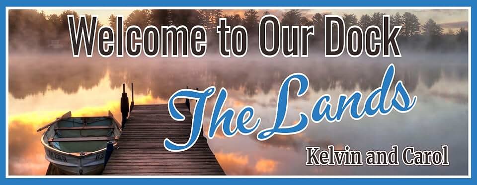 Personalized Dock Sign