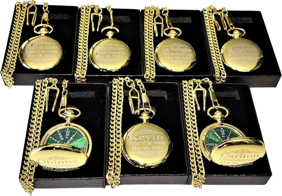Personalized Engraved Pocket Watches