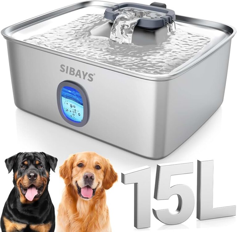 SIBAYS 4Gal Dog Fountain