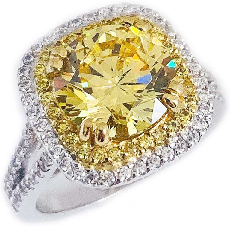 Simulated Diamond Engagement Ring