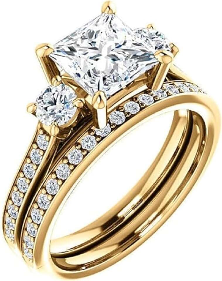 Solitaire Moissanite Engagement Ring