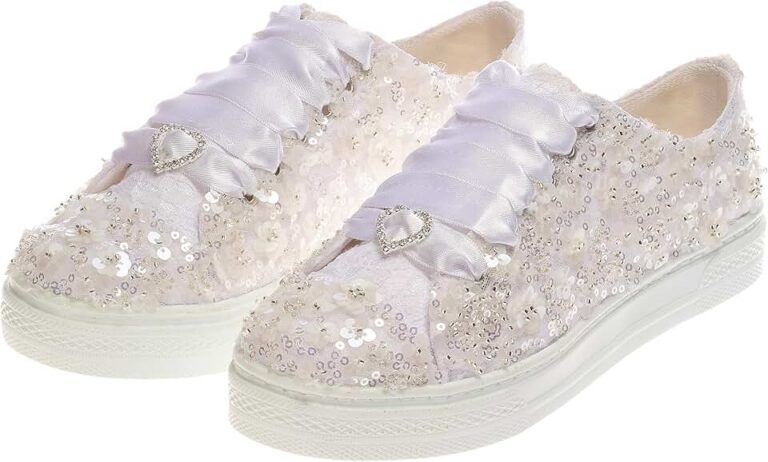 Sparkling White Bridal Sneakers
