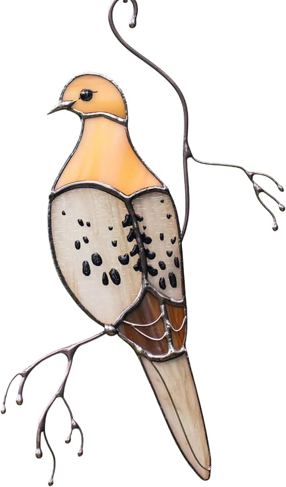 Stained Glass Morning Dove Suncatcher