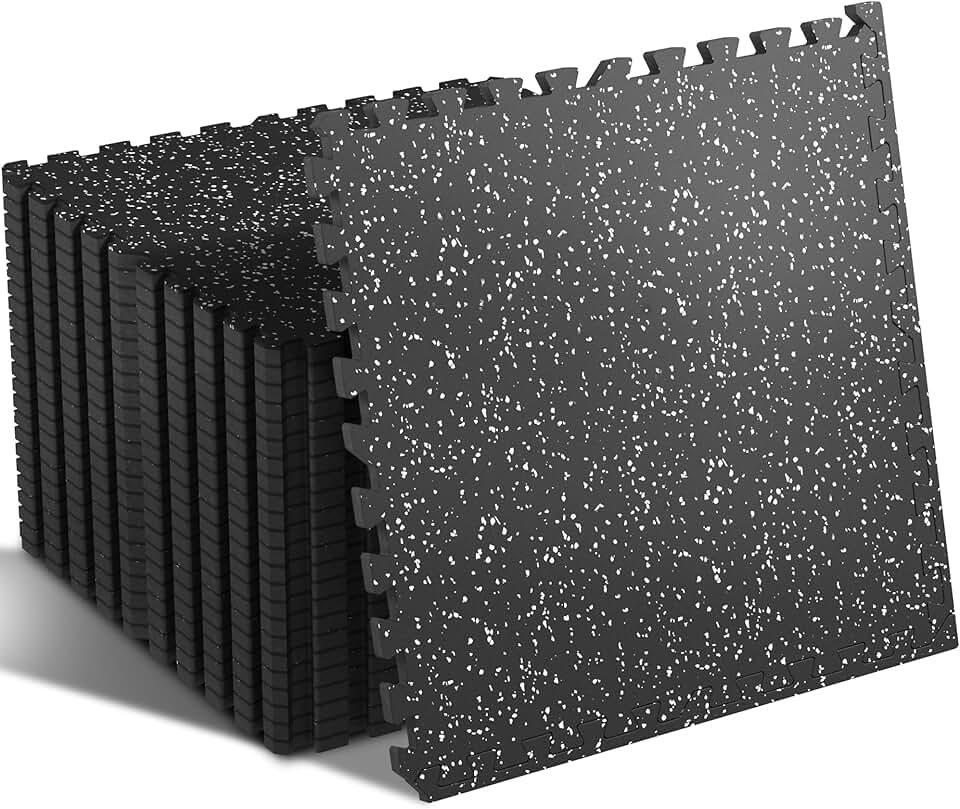 SUPERJARE Rubber Top Exercise Mats