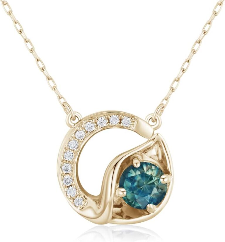 Teal Sapphire Necklace