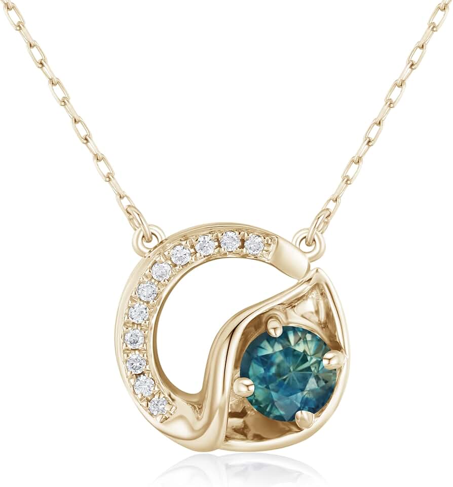 Teal Sapphire Necklace